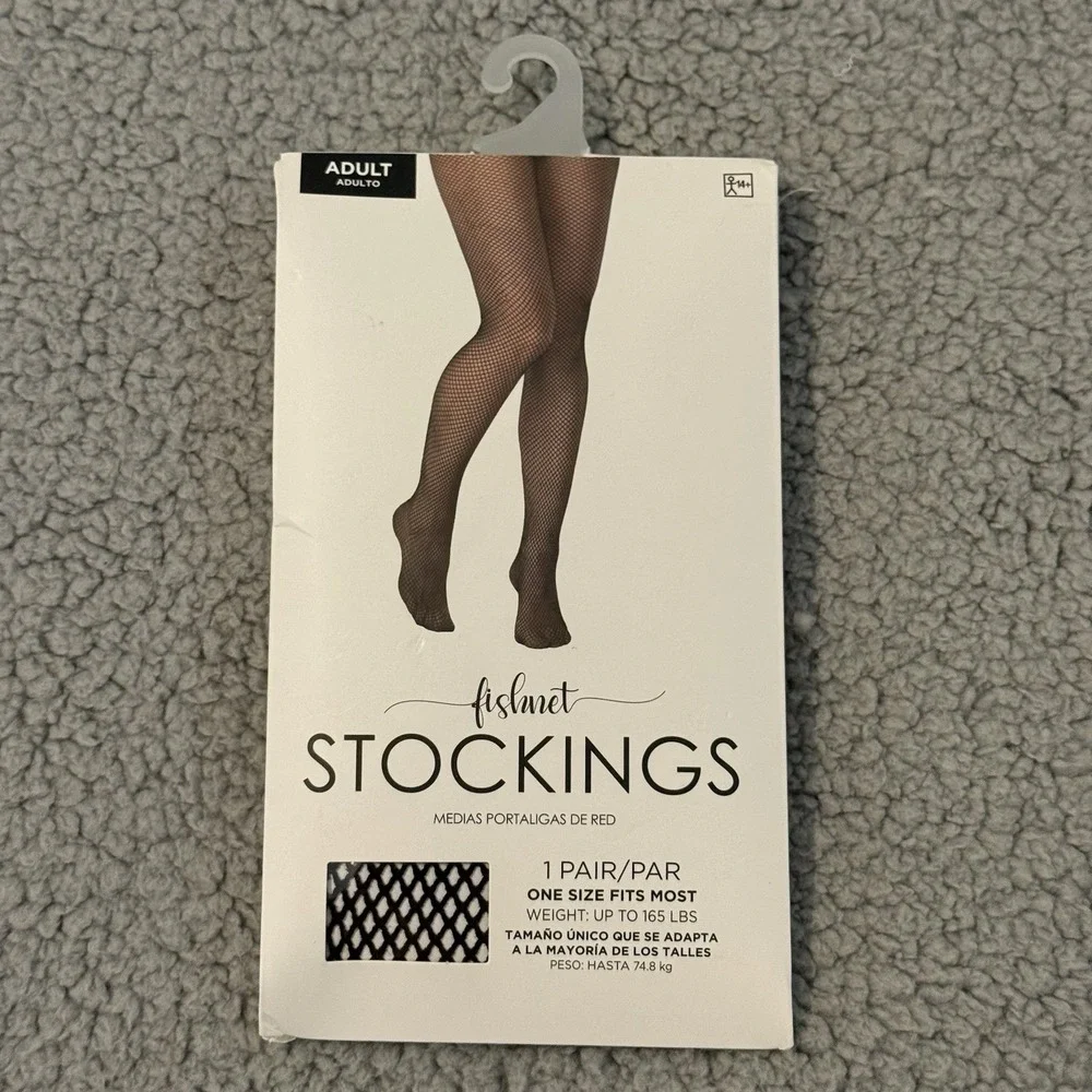 Fishnet‎ Stockings Pantyhose Womens Adult Black Lingerie Clubwear Costume OSFM